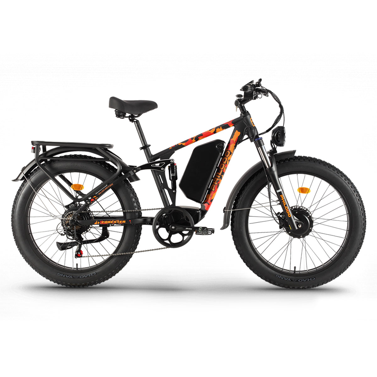 PHILODO Forester 60V Dual Motor Electric Bike Full Suspension