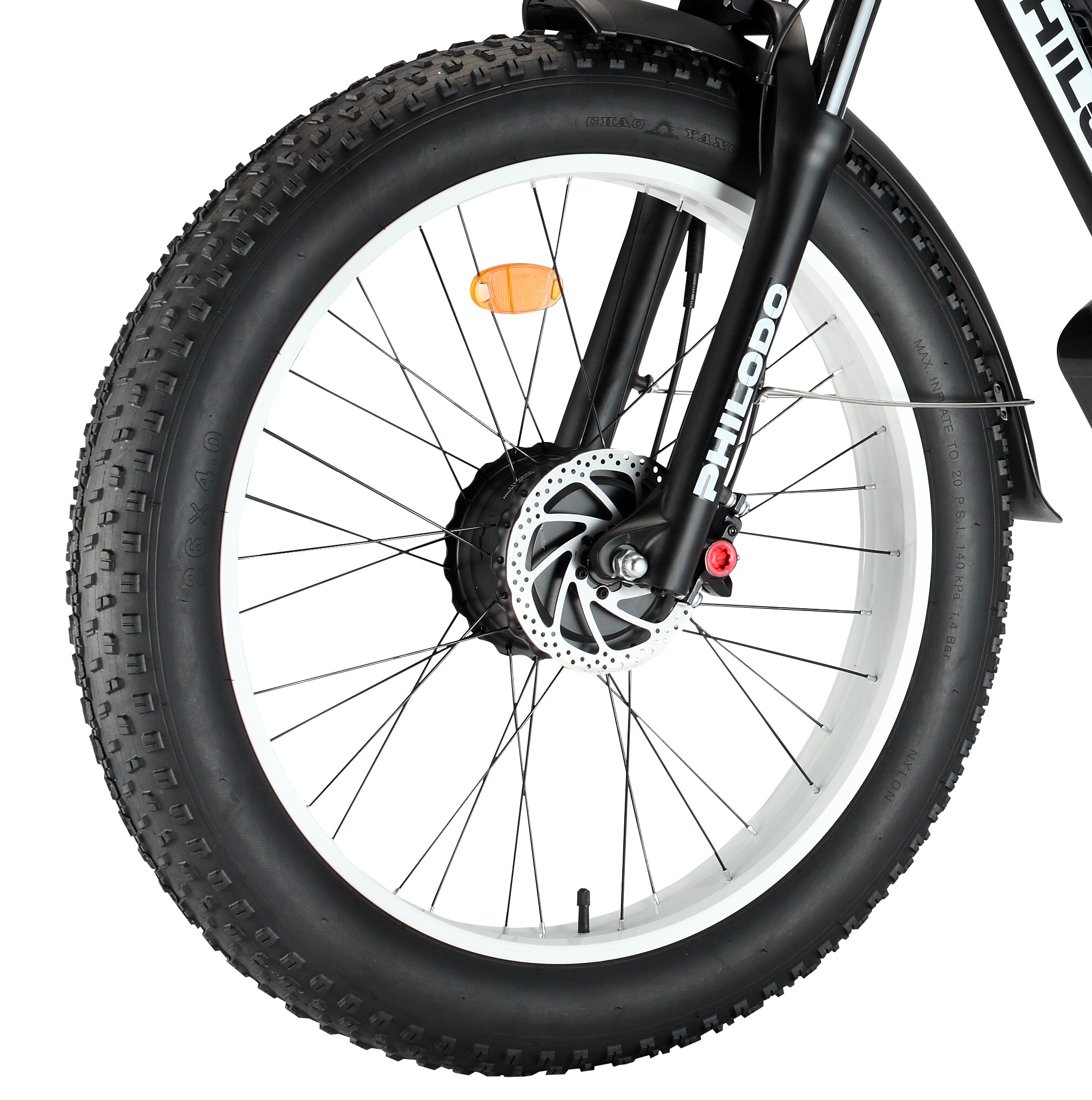 Philodo H8 Complete front wheel [Include rim, spoke, tire and