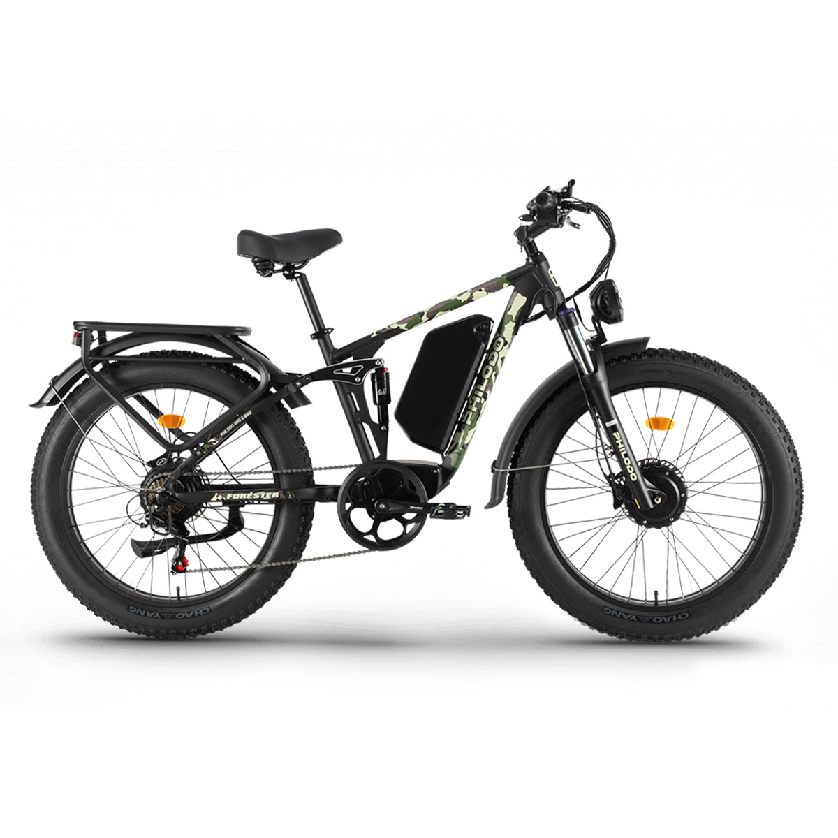 PHILODO Forester 60V Dual Motor Electric Bike Full Suspension