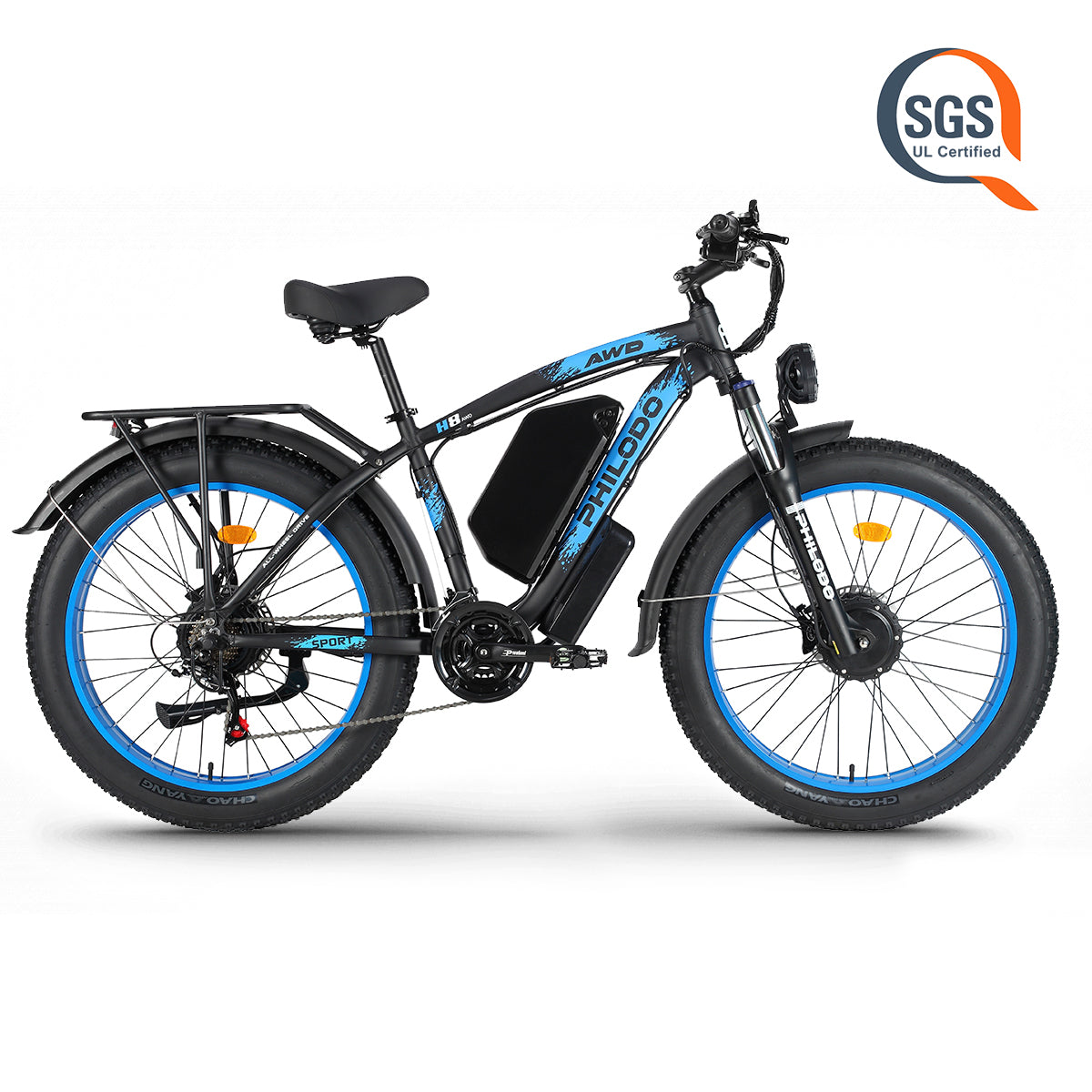 electric motor bicycles RECON mile range PHILODO Upgraded H8 60V Dual