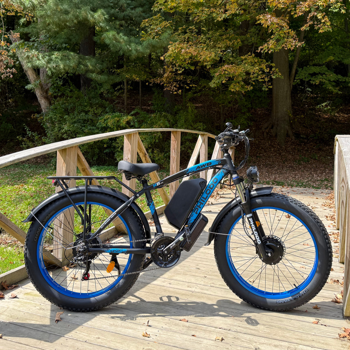 PHILODO Upgraded H8 60V Dual Motor Fat Tire Electric Bike 5000