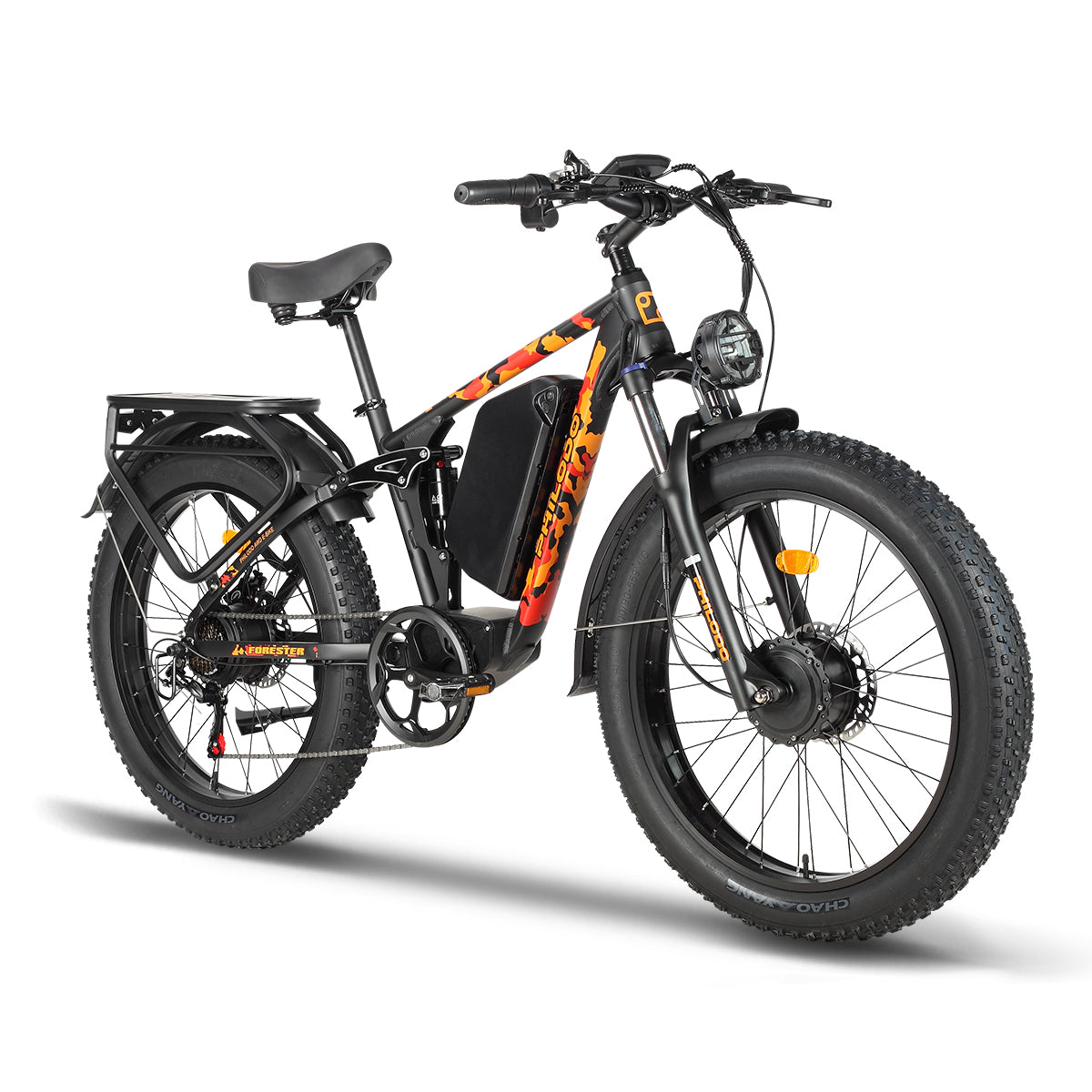 PHILODO Forester 60V Dual Motor Electric Bike Full Suspension