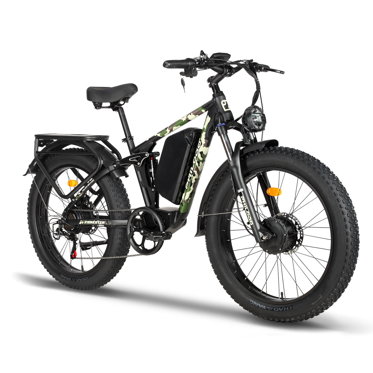 PHILODO Forester 60V Dual Motor Electric Bike Full Suspension