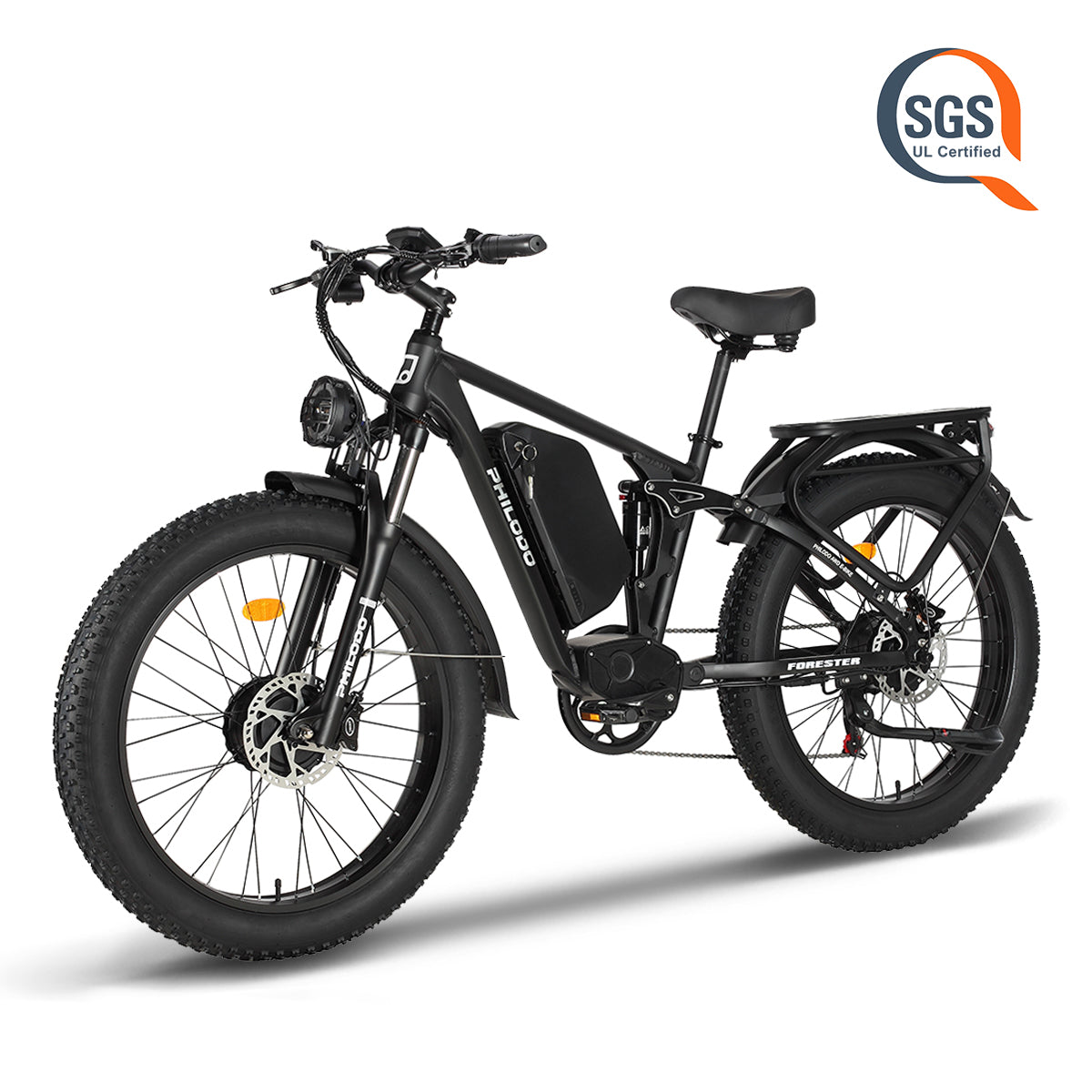 PHILODO Forester 60V Dual Motor Electric Bike Full Suspension