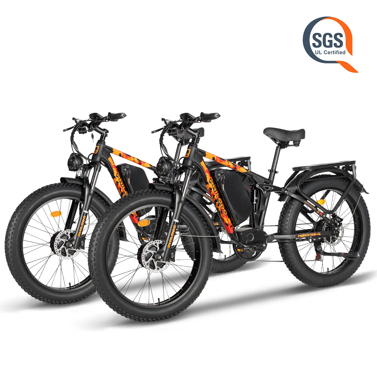 PHILODO Forester 60V Dual Motor Electric Bike Full Suspension
