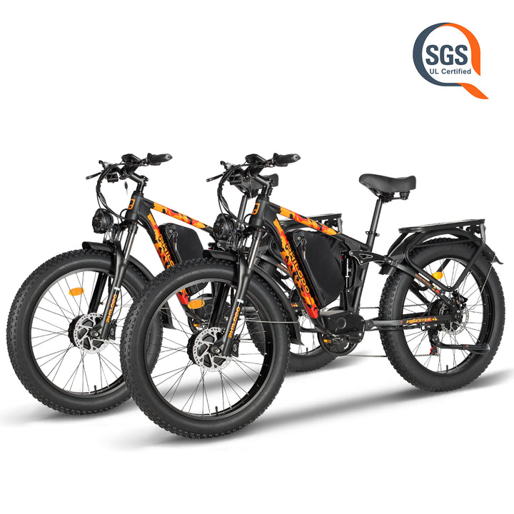 electric mountain bicycle for sale PHILODO Forester 60V Dual Motor Bike Full Suspension – PHILODO BIKES Size:20 gallon (15