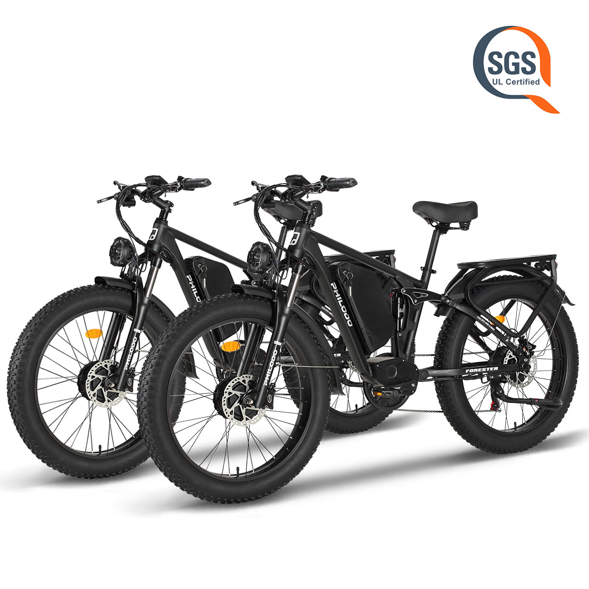 PHILODO Forester 60V Dual Motor Electric Bike Full Suspension