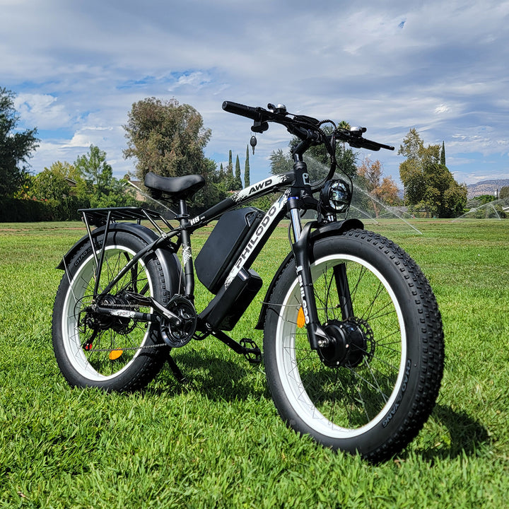 PHILODO Upgraded H8 60V Dual Motor Fat Tire Electric Bike 5000 Watts –  PHILODO BIKES