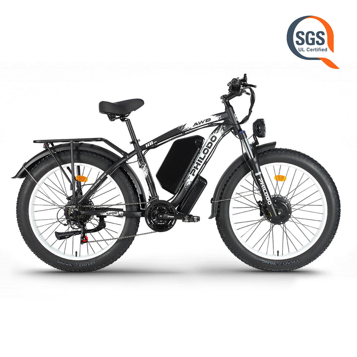 PHILODO Upgraded H8 60V Dual Motor Fat Tire Electric Bike 5000 