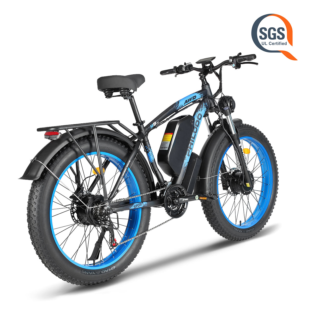 PHILODO Upgraded H8 60V Dual Motor Fat Tire Electric Bike 5000