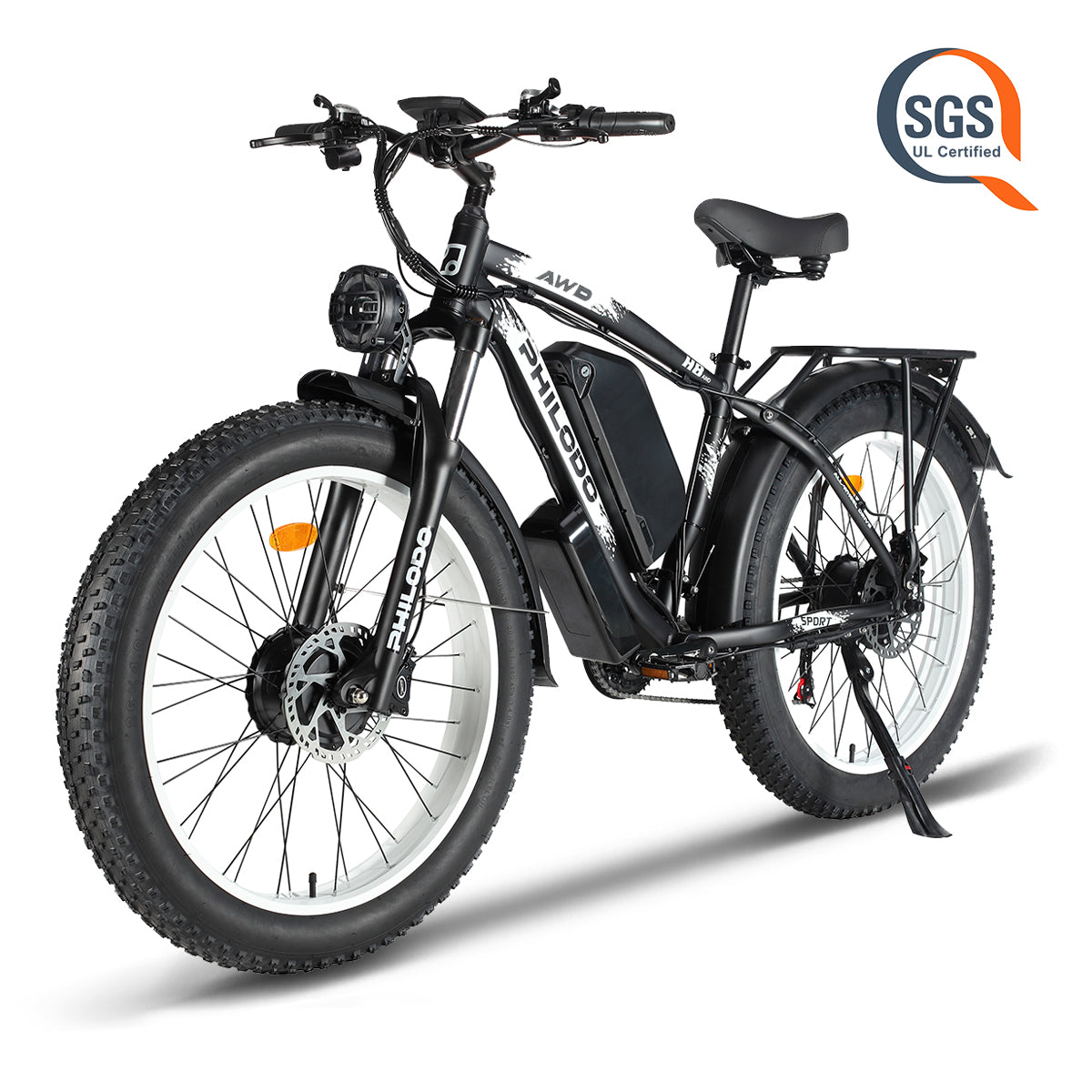 PHILODO Upgraded H8 60V Dual Motor Fat Tire Electric Bike 5000