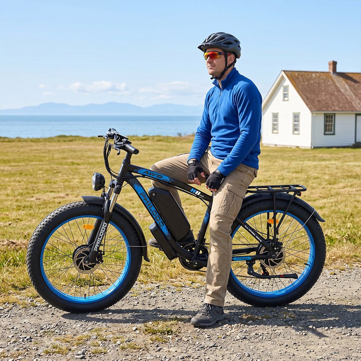 PHILODO Upgraded H8 60V Dual Motor Fat Tire Electric Bike 5000