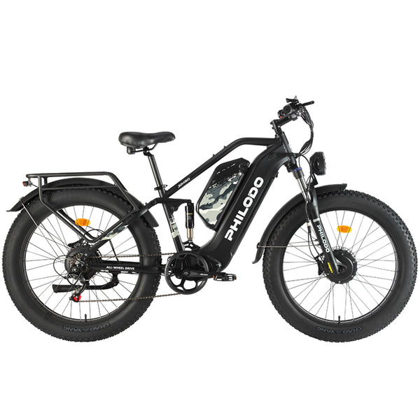 PHILODO Jumbo Dual Motor Dual Battery Full Suspension Electric Bike