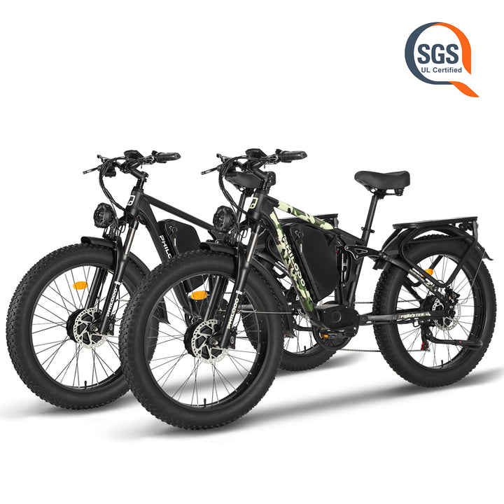 PHILODO Forester 60V Dual Motor Electric Bike Full Suspension – PHILODO BIKES